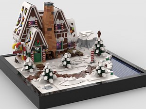 LEGO MOC-88821 Gingerbread House Diorama (Creator > Creator Expert 2021)