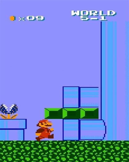 Secret Shortcut Found in NES Mario Bros! #games #nintendo