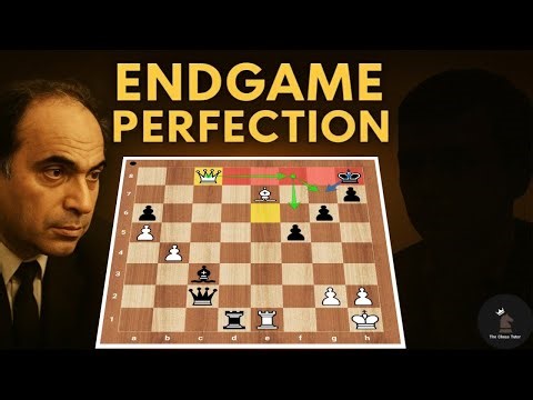 Tal’s Relentless Queen Hunt Ends in a Brutal Back Rank Checkmate