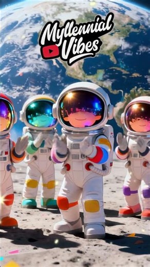 Happy Birthday Song 🚀 | Cute Astronauts on the Moon