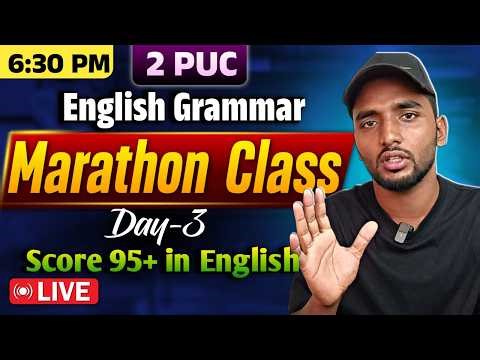 Day 3: 2 PUC English Grammar Important Questions Practice|