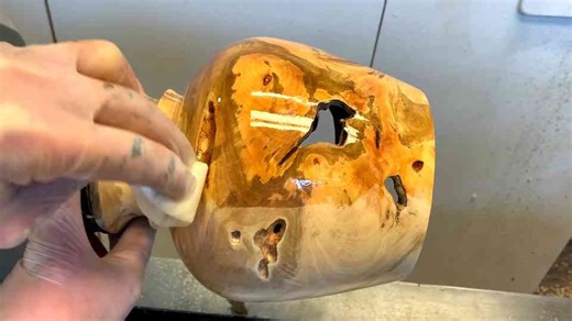 Why plum wood makes such stunning hollow forms