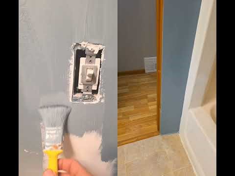 ⚪️🔵pAinting🔵⚪️🕺👷👍👀 #diy #painting #drywall