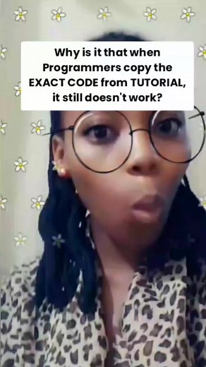 Here's WHY 👇👇👇 Here are some reasons why copying code from a tutorial may not work in your own project. 🎯 Environment Differences Many Tutorials may use a different programming version, environment or setup than your own project. These differences can lead to code compatibility issues. 🎯 Incomplete or Outdated Code Some Tutorials may not always provide complete or up-to-date code. They might omit some basic steps or use deprecated practices or methods. 🎯 Typos and Mistakes Even the most ex