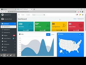 Admin LTE 3 Integration with React JS tutorial with Practical Example