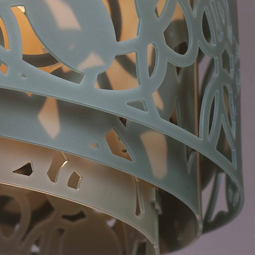 Close-up of Collage designed by Louise Campbell. Blue-grey matt, Dark green matt, Rose matt and White matt. Which colour is your favorite? See more here: https://goo.gl/3e612e | Louis Poulsen