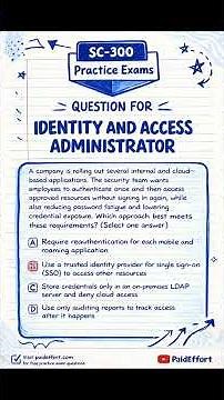 SC-300 Certification Prep | Free Practice Questions #SC300
