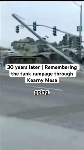 The tank rampage that captured San Diego happened 30 years ago on May 17, 1995. #news #army