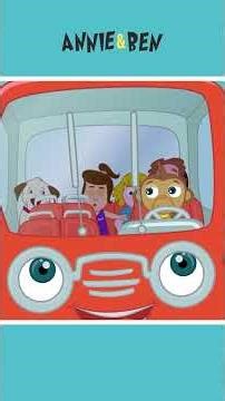 Wheels on The Red Bus Song by HooplaKidz #shorts #nurseryrhymes #kidssong #hooplakidz