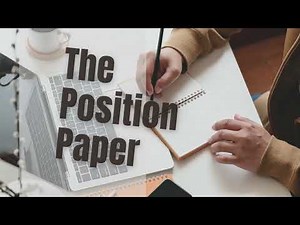 Writing a position paper | Academic Writing