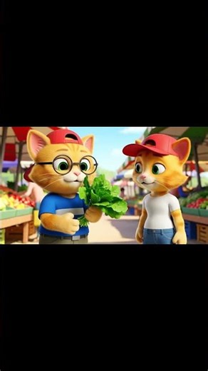 Mi và Meo đi chợ 🐱 | Hoạt Hình Dễ Thương Cho Bé