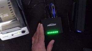 LK301E Gigabit USB Device Server - 3-Port USB Over IP Sharing Hub for LAN, Gigabit Ethernet USB Server Compatible with Printers, Scanners, Dongles