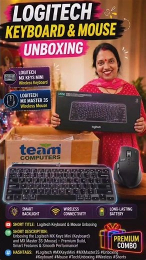 Logitech Keyboard & Mouse Unboxing | Premium Setup#Logitech#Keyboard #Mouse#LogitechKeyboard#foryou