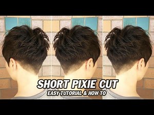 Very SHORT PIXIE Haircut for Women Full Tutorial Steps & Easy Textured Short Layered Cut