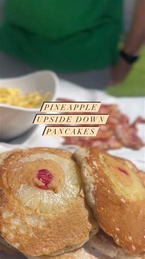 42K views · 1.1K reactions | These are always in heavy rotation in King casa. The kids always devour them in minutes.  To your favorite pancake mix or recipe, add in a little vanilla extract, brown sugar, pineapple juice ( from the can of sliced pineapples you’re going to use) cinnamon, and a dash of nutmeg and you’re all set. ✨ Save this for later to give a try.  | All Things Kings | Facebook