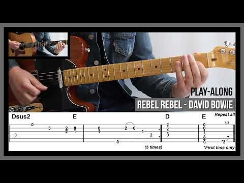 Rebel Rebel (TAB) - Classic Guitar Riffs - David Bowie