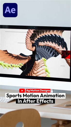 Sports Motion Graphics In Adobe After Effects. #aftereffectstutorial #shorts #adobeaftereffects