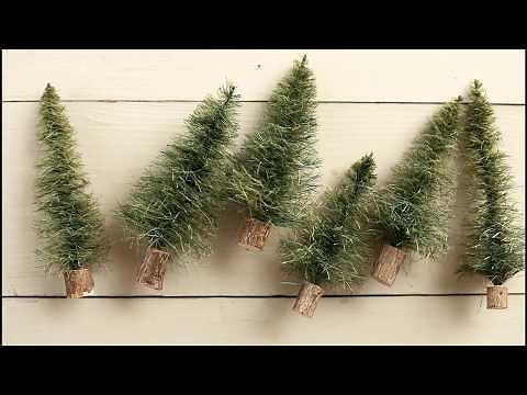 How to Make Sisal Bottle Brush Trees - from Scratch! DIY Craft Tutorial