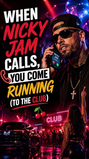 When Nicky Jam calls, you don't answer... you RUN to the club! 📞🍒