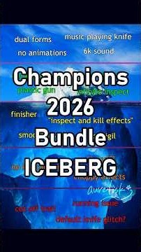 Everything You NEED To Know About CHAMPIONS 2026 // THE ICEBERG (part 1)
