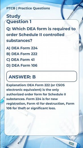 PTCB Practice Question 1 | Pharmacy Tech Exam Prep