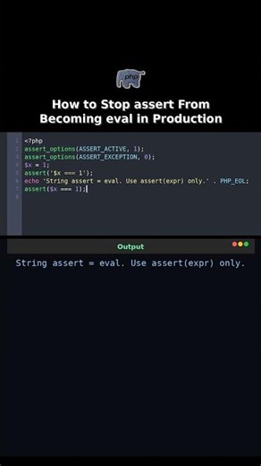 How to Stop assert From Becoming eval in Production #assert