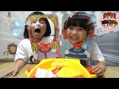 いずちゃん大号泣！ 顔面パイゲームで一番弱いのは誰だ？ ハプニングありのはちゃめちゃ対決！ 3人きょうだい 爆笑対決