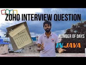 Days Between Two Dates in Java | No Date API | Zoho Interview Problem