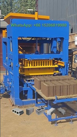 Osino brand QT4-18 automatic cement concrete brick making machine for 6 inchs hollow blocks bricks