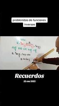 solving an exercise on inverse functions