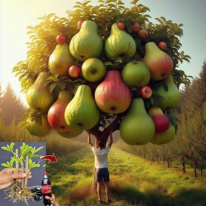 New secrets in breeding apples with pear fruit and guava tree using Coca- Cola | Tree Garden