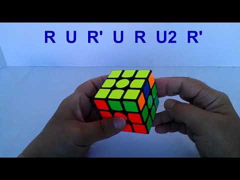 Rubik's Cube -- 2-Look OLL: Sune (3x3)