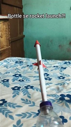 i made a rocket launcher with a bottle 🚀#shorts #diy #rocket #experiment #jugaad #diycrafts