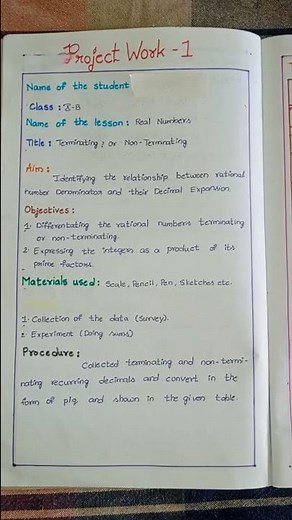 #mathsproject #10thclassmaths 10th class maths project