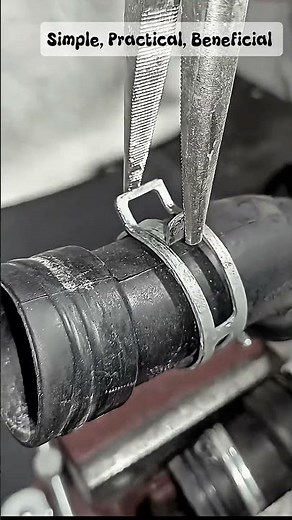 Remove hose clamps with ease! 🔧 quick & simple #radiatorhose #carmaintenance #autorepair #diyauto