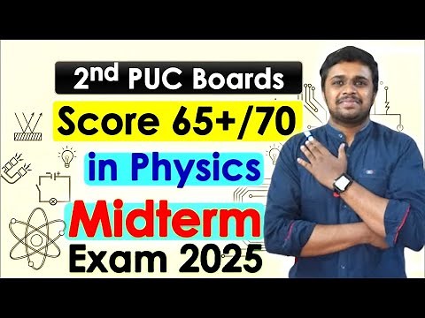 📘 2nd PUC Physics Midterm Blueprint 2025|Chapterwise Weightage & Model Paper |KSEAB|Important Update