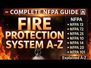 🔥 Fire Protection System Explained A–Z | Complete Guide with NFPA Standards | Fire Fighting System