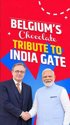 चॉकलेट से बना India Gate, भारतीय सैनिकों को Belgian PM का खास सम्मान