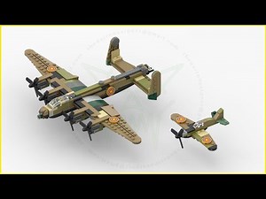 LEGO WW2 Avro Lancaster + Supermarine Spitfire | 1:90 Scale