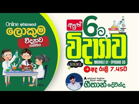 🔴අලුත් 6 ට විද්‍යාව | Module 01 - Ep.04 | 2026 New Syllabus | ගීතාන් සර් | 2025.10.25