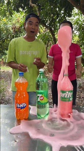 Sprite, 7up, Fanta VS Mentos