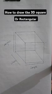 2.1K views · 41 reactions | How to draw the 3D square or Rectangular | Civil Engineering QS | Facebook