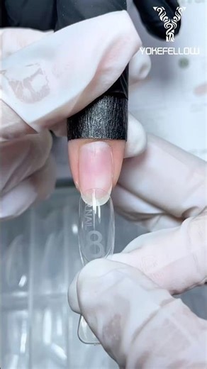 Easy Oval Nail Extension with Dual Form Used: YMH11, W558 Sandwich Dual Form #nails #nailart