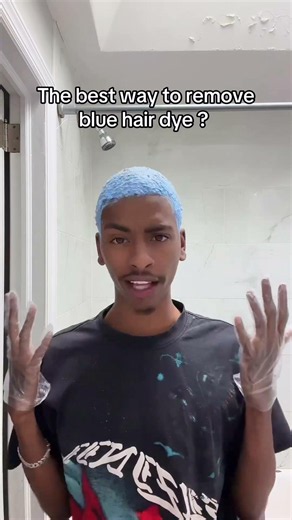 The BEST way to remove blue hair dye… watch this. 💙👀