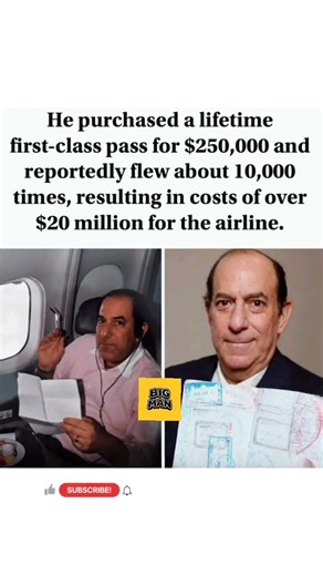 $250K Lifetime First-Class Pass Led to 10,000 Flights and $20M Airline Loss#AirlineStory #FirstClass