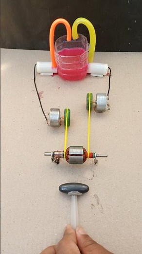 Generating electricity through a generator by rotating the armature using magnetic attraction.