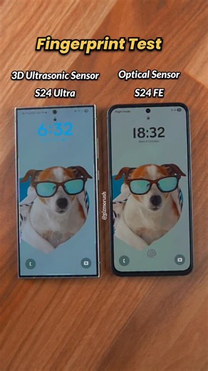Gizmo Rush on Instagram: "Samsung Galaxy S24 Ultra Vs S24 FE Fingerprint Sensor Speed Test . . . #s24ultra #samsungs24ultra #s24fe #samsungs24fe #fingerprinttest #fingerprintsensor #samsunggalaxy #viralreels #reeltrending #instareels❤️"
