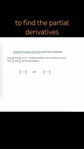 Implicit Function Theorem - More Variables Example