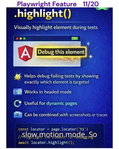 Playwright Locator Highlighting | .highlight() | Feature#11 #Playwrightutorial #playwright