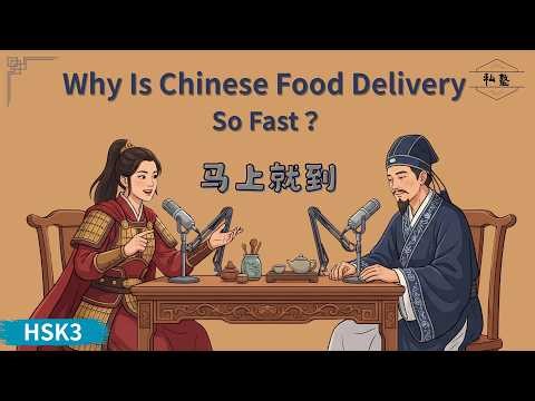 HSK 3 | Why Is Chinese Food Delivery So Fast? | 为什么中国的外卖这么快？ | Chinese Daily Podcast
